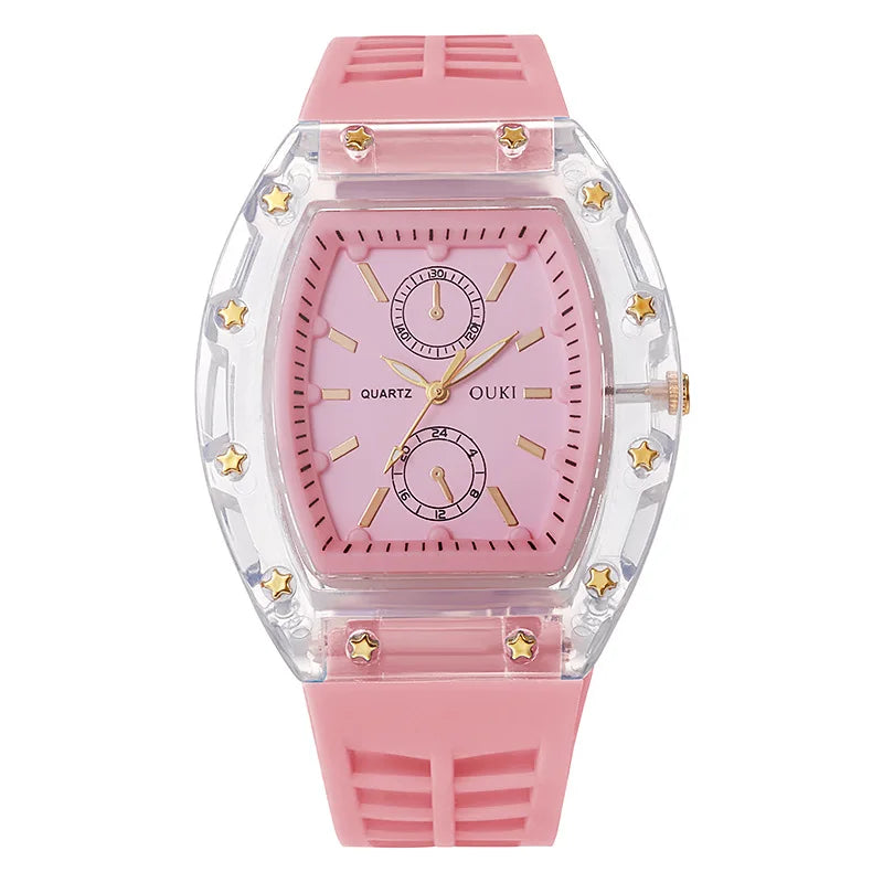 watches for womenCasual Silicone Strap Women Quartz Watch Fashion Analog Quartz Wristwatch for Girls Gift Reloj Mujer