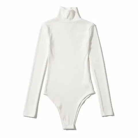 Long Sleeved Bodysuits Women Sexy High Street Chic Skinny Cozy American Style Hotsweet Lady Tops Y2K Clothing Turtleneck Autumn