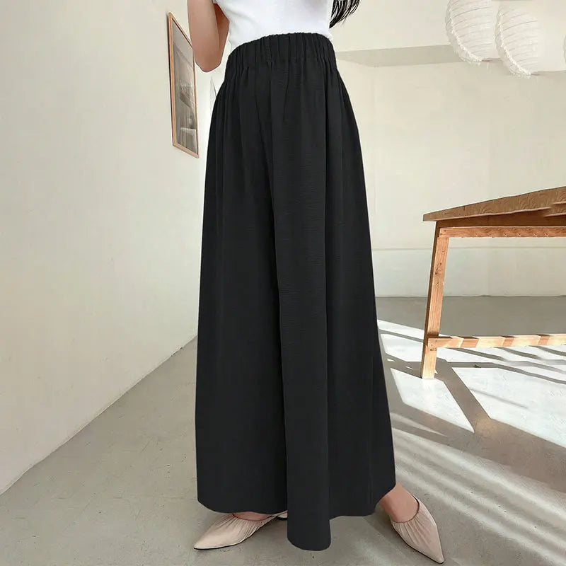 New Women's Trousers Summer Streetwear Fashion Casual Slim Knitted Pants Clothing Black Sexy Elegant Female Versatile Trousers
