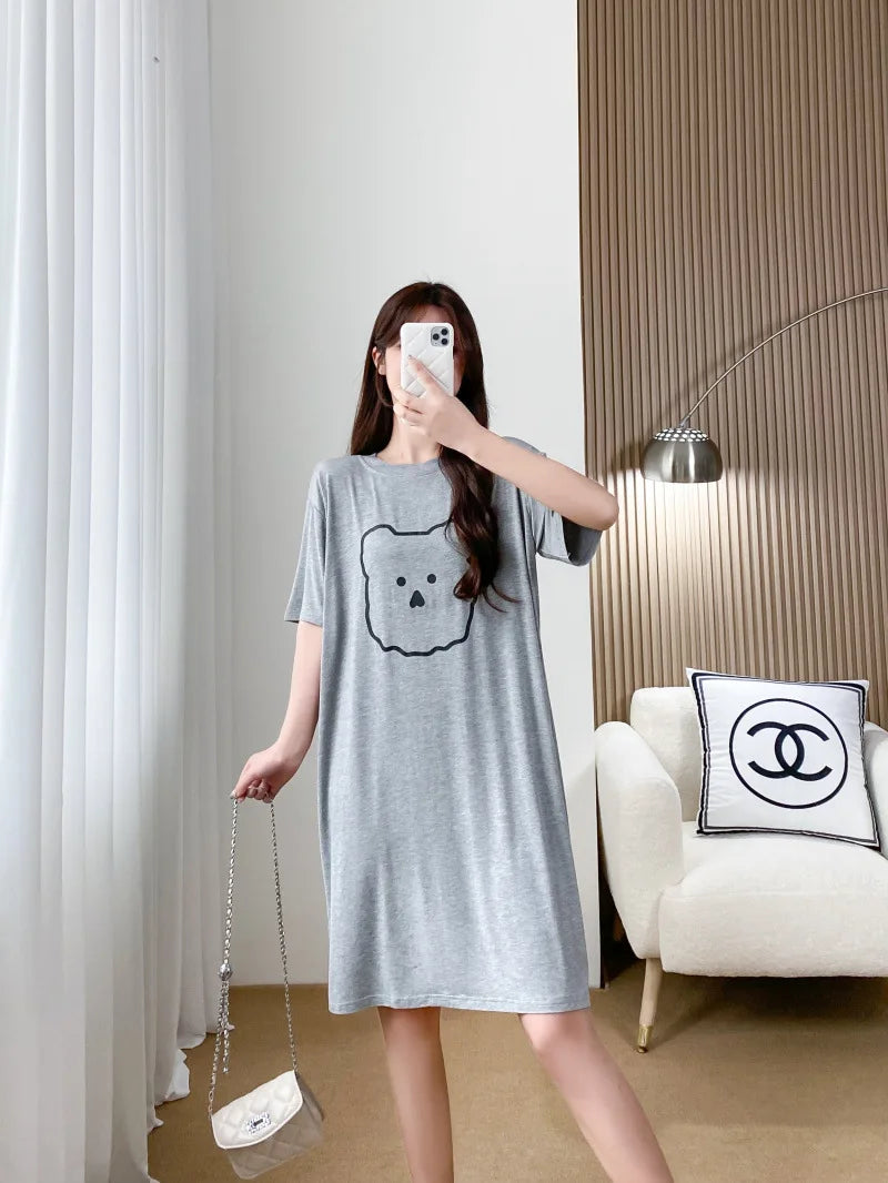 Nursing Dresses Pregnant Breastfeeding Dress For Women Summer Maternity Loose Casual Feeding Clothing