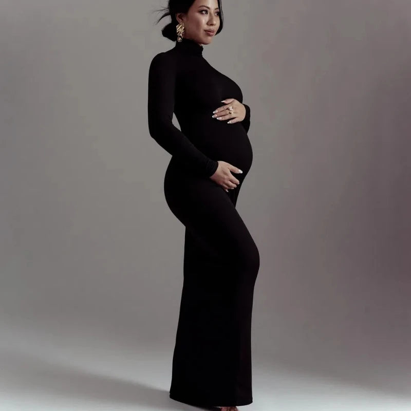 Maternity Dresses For Photoshoot Pregnancy Women Bodycon Maxi Long Dresses Clothes for Pregnant Photography Babyshower Props