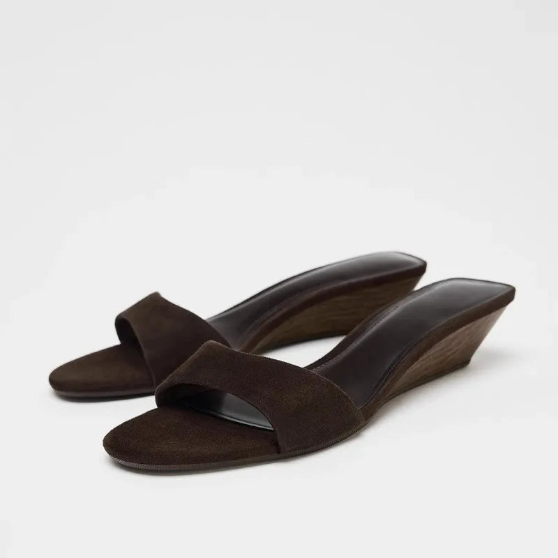 Sandals With Platform For Women Summer 2025 Brand Sandals Luxury Wedge Sandals Platform Sandals Simple Versatile Fashion Sandals