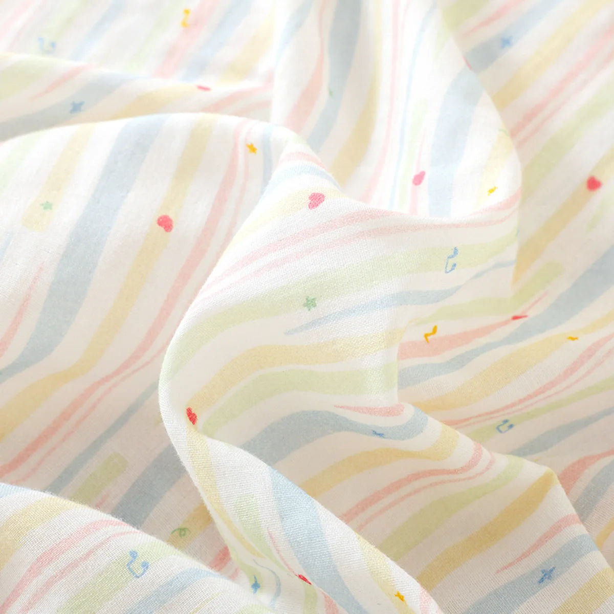 Sleeping Nightdress for Women Thin Cotton Homewear Colorful Striped Printed Pink Color Girls' Home Clothes Women Nightwear