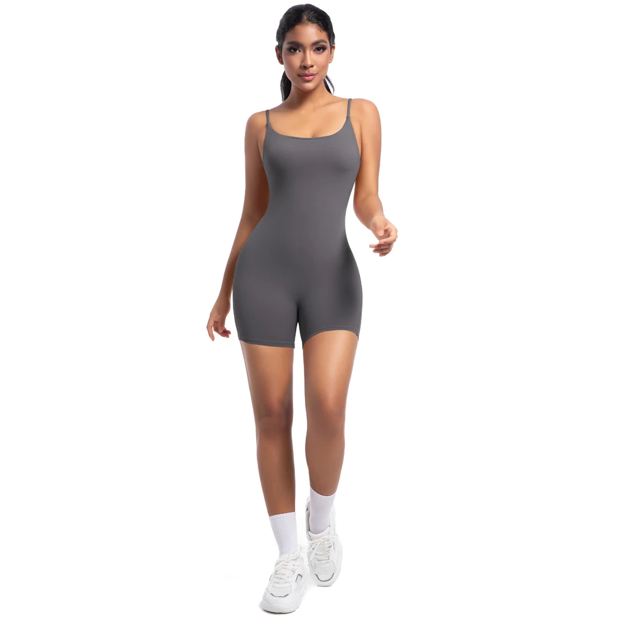 Women Bodysuits Women Strappy Romper Seamless Jumpsuit Romper Backless Set Fitness Bodysuit  Hip Lift One-piece Sports Bodysuit