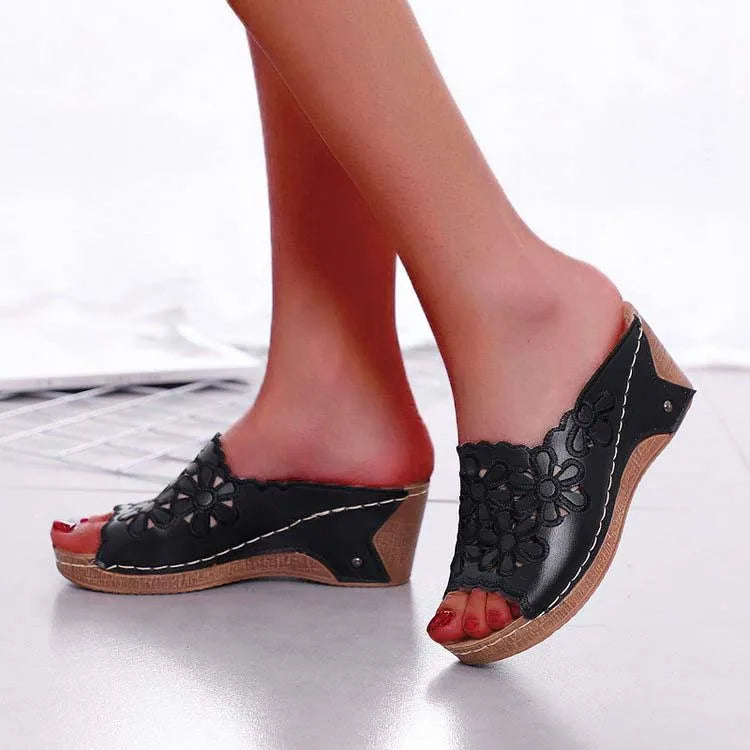 Sandals Shoes Women Summer Comfortable Women Shoe Slides Shoes Woman Wedge Walking Shoes Party Female Footwear Slippers Woman