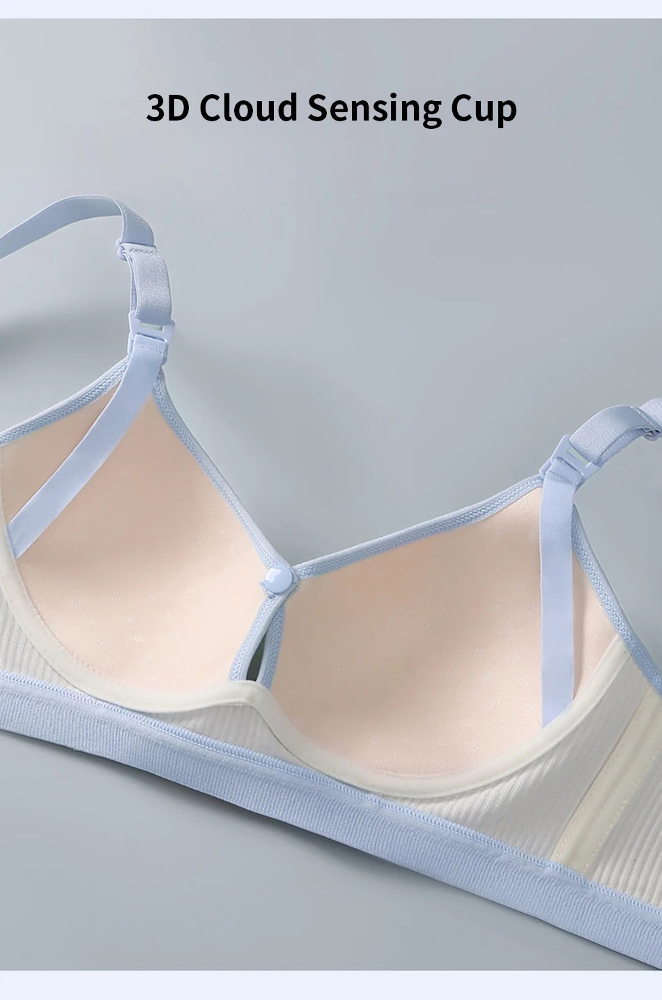 Maternity Nursing Bra No Underwire Front Open Gathered Support Cups Bralette Soft Comfort for Pregnant Women Underwear Clothing