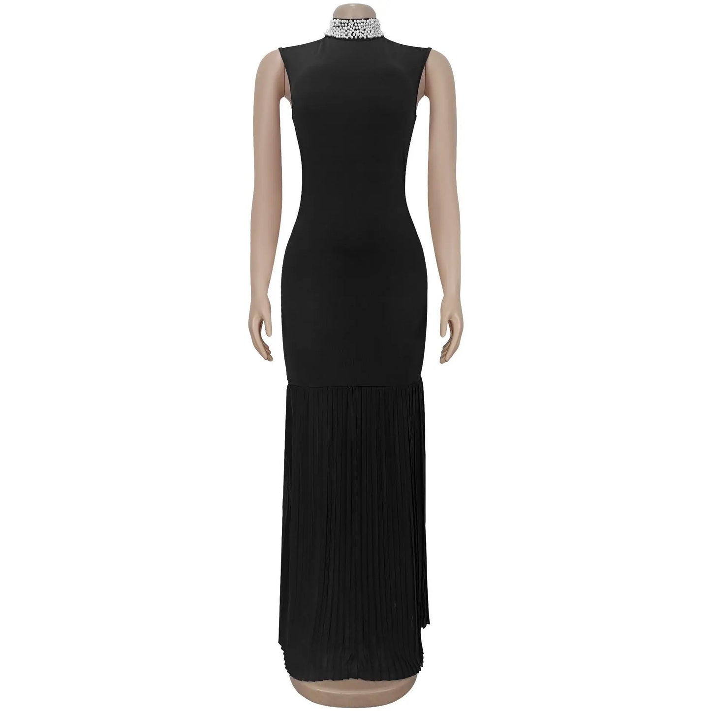 Womens Dresses Fashion Elegant Party Dresses Female Clothing Patchwork Pleated Evening Dresses Wedding Guest Woman Dress HXY262