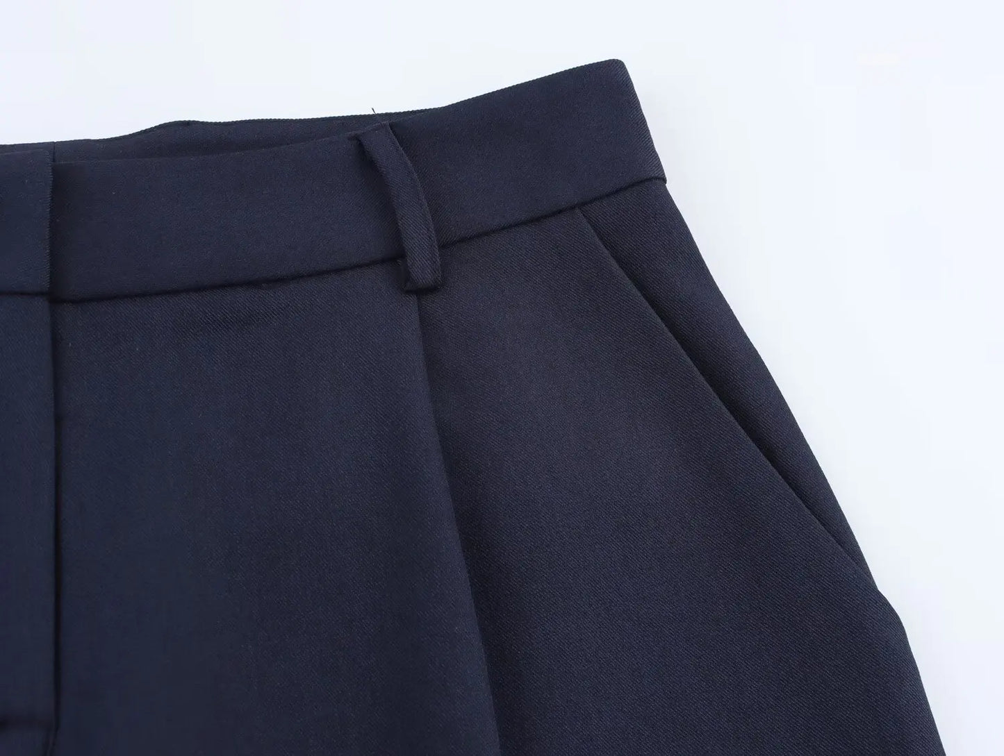 Women's Basic Suit Jacket Trousers Suit Lapel Double-breasted Top High Waist Pants Spring and Summer New Casual Chic Suit