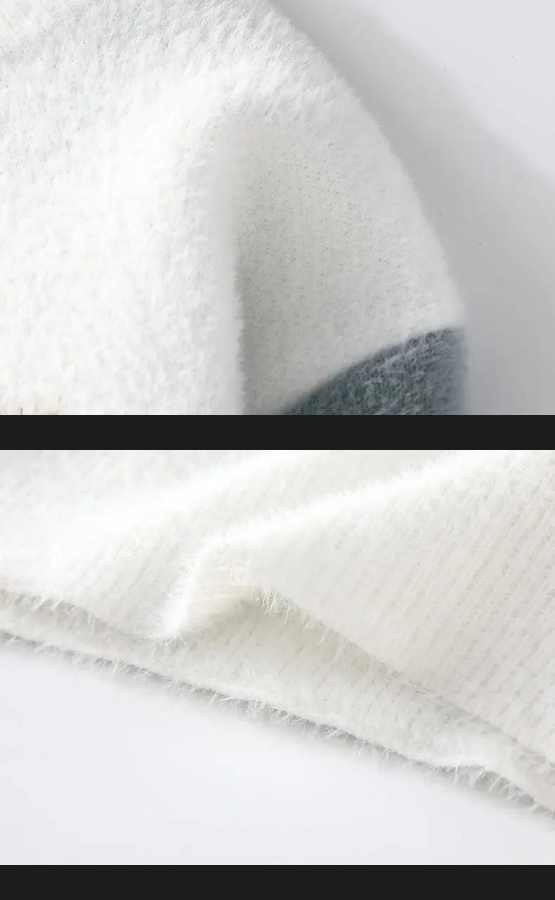 Sweaters men 2025 Winter Letter pattern thick sweater men Student youth sweaters autumn Men's wool pullovers full size S-3XL