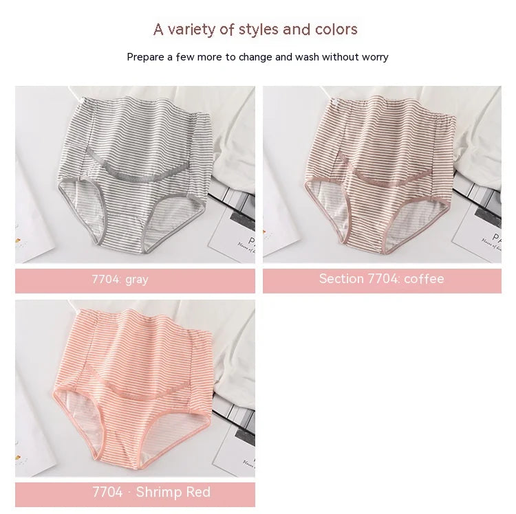 Maternity High Waisted Panties Maternity Cotton Underwear Pregnant Women Large Size Briefs Pregnant Women Mum Breathable Panties