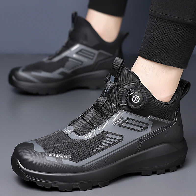 Leisure Walking Outdoor Sports Shoes, Anti Slip, Lightweight, Fashionable, Versatile Shoes, Round Toe Outdoor Shoes, Solid Color