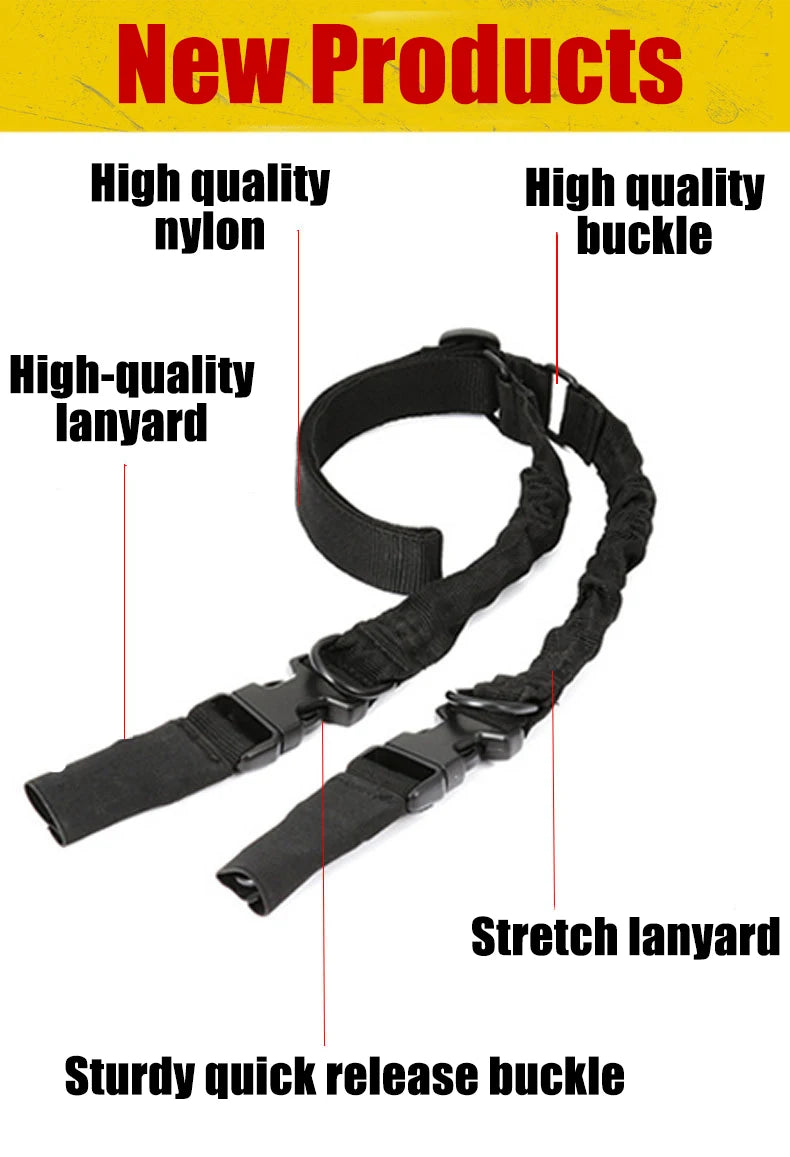 Belt Gear Single Point  Sling Shoulder Strap Rope Belt with Metal Buckle Accessories