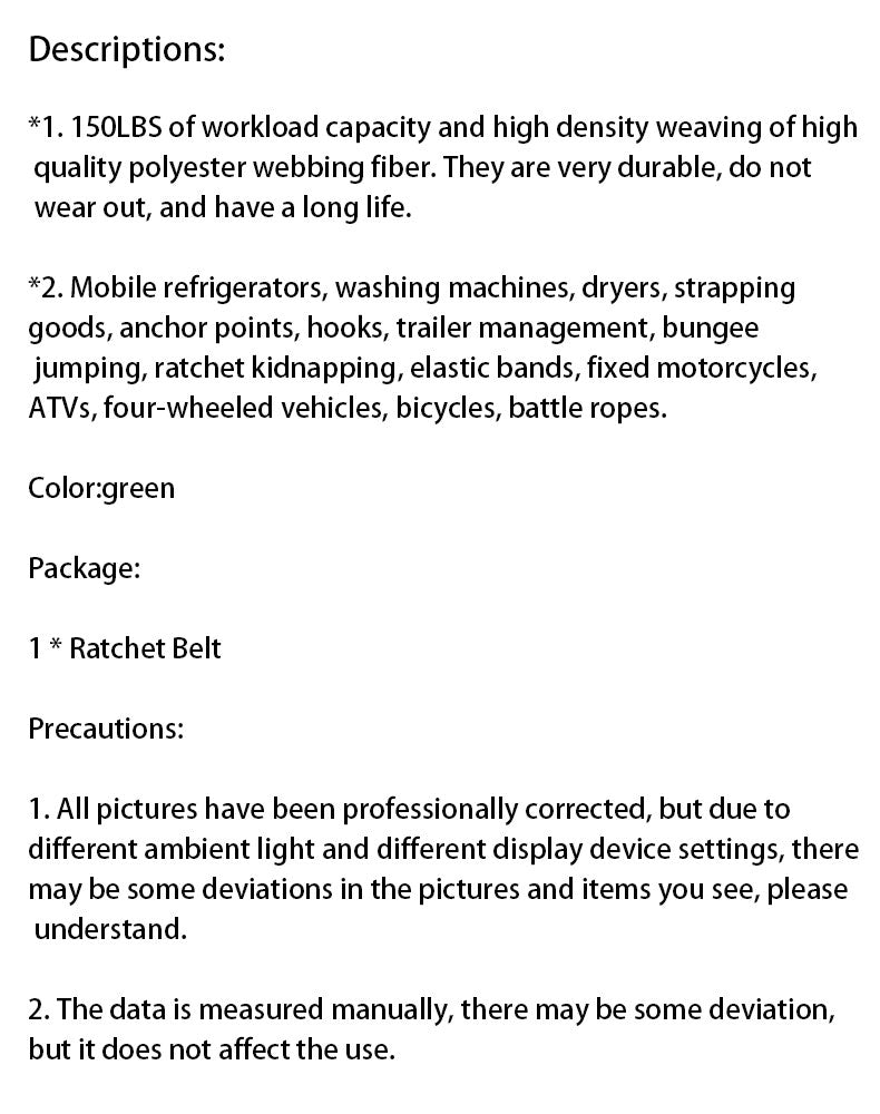 motorcycle bike Strong Buckle Tie Down Belt cargo straps With Metal Buckle Tow for Luggage Bag Rope Ratchet Belt