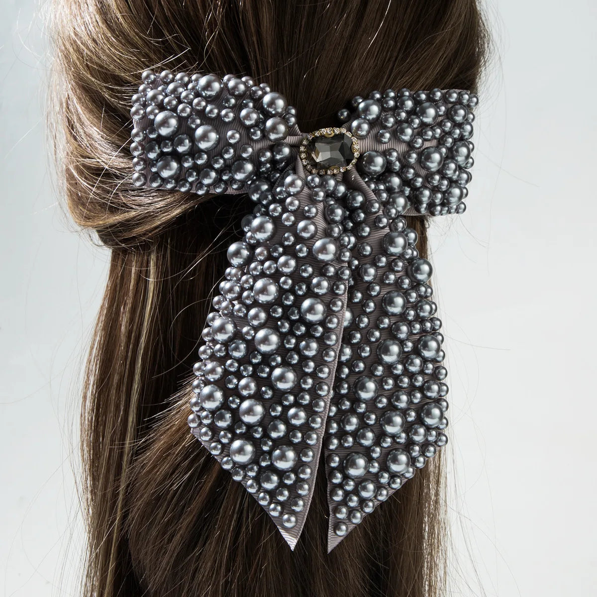 Bridal Bow Hair Clips Heavy Beading Fashion Spring Clip Beautiful Women’s Hair Accessories Elegant Wedding Gift Hair Accessory