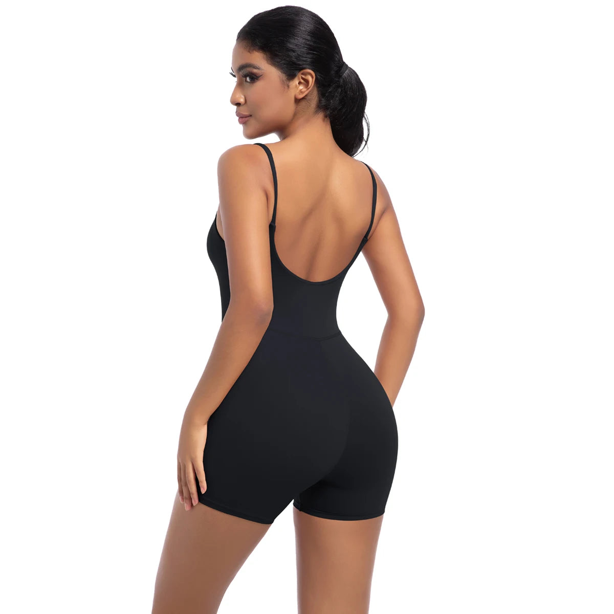 Women Bodysuits Women Strappy Romper Seamless Jumpsuit Romper Backless Set Fitness Bodysuit  Hip Lift One-piece Sports Bodysuit