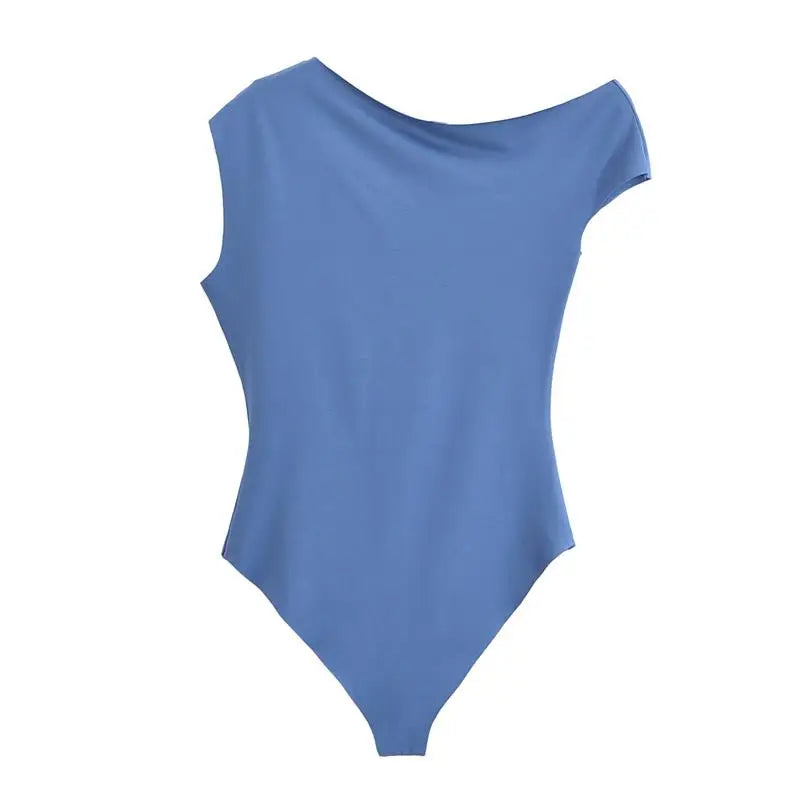 Bodysuits Summer Women's 2025 New Elastic Tight-Fitting Jumpsuit Chic Elegant Holiday Women Bodysuits Fashion Youth Jumpsuit