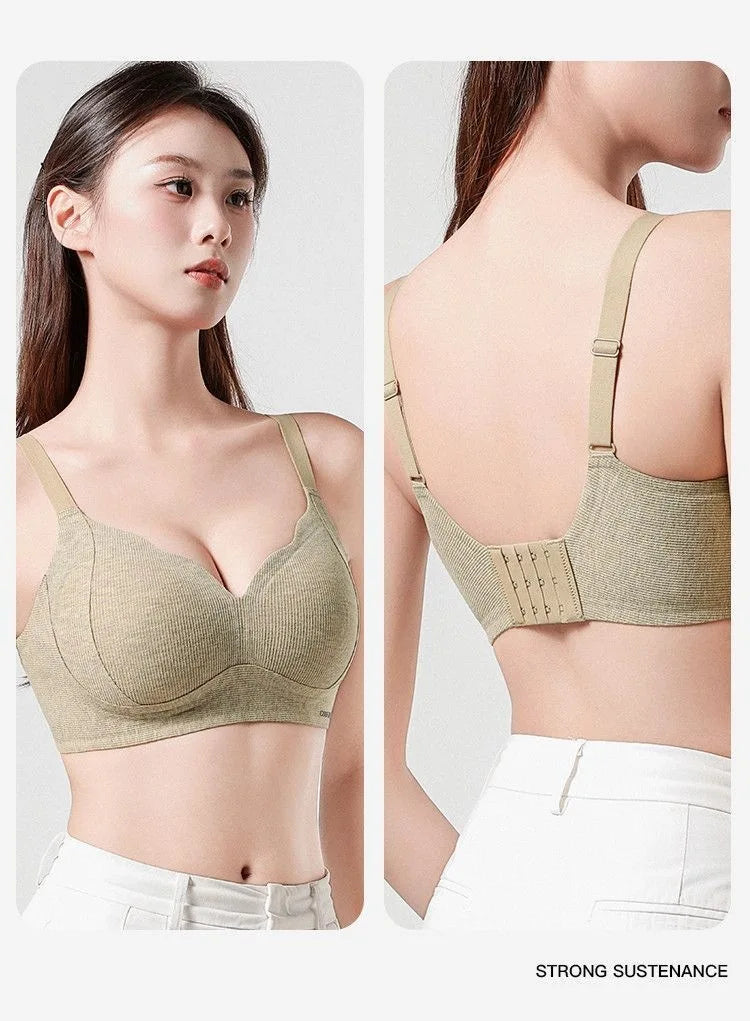 Wireless Lightly Lined Bra for Women Small Bust Support Anti Sagging Flexible Comfort Everyday Wear Enhancement S-XL BANERDANNI