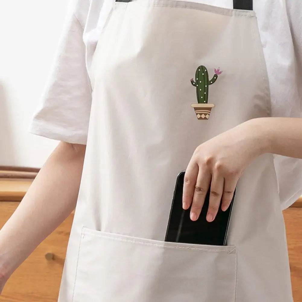 Kitchen Cooking Apron Unisex Household Solid Color Chef Waiter Barbecue Hairdresser Adult Pocket Apron Kitchen Supplies Tool