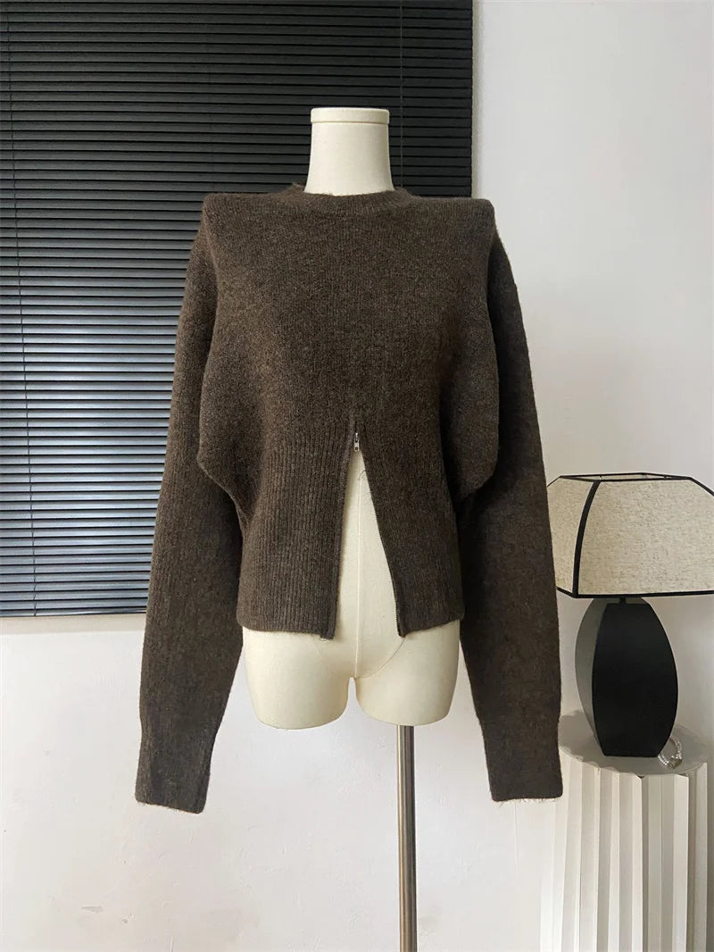 Sweater Women Winter Pullover Girls Sweater Oversize Knitting Tops Vintage Long Sleeve Fall Female Knitted Outerwear Warm Pull