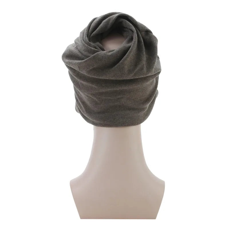 Knitted Hat Women's Autumn And Winter Head Cap Fashion Solid Color Outdoor Windproof Keep Warm Thicken Knitted Hats