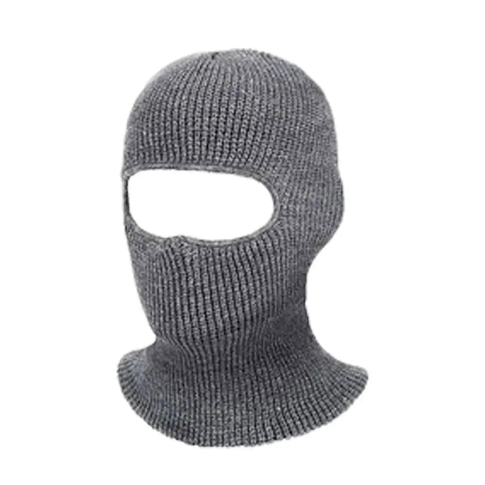 Hat Winter Female 1-Hole Balaclava Skullies Scarf Bonnet Hat Mask Knitted Hats Men Beanies Hat Women Winter Cap Full Face Cover