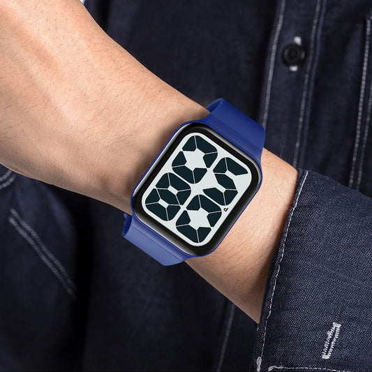 Men's and women's fashionable casual electronic watch with large dial, large numbers, minimalist design, waterproof watch