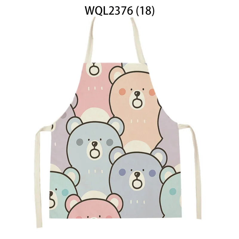 Apron Kid Apron Kitchen Household Item Animal Cartoon Apron Adult Hair Apron 55-68cm Apron Custom Logo Kitchen Supplie Tablier