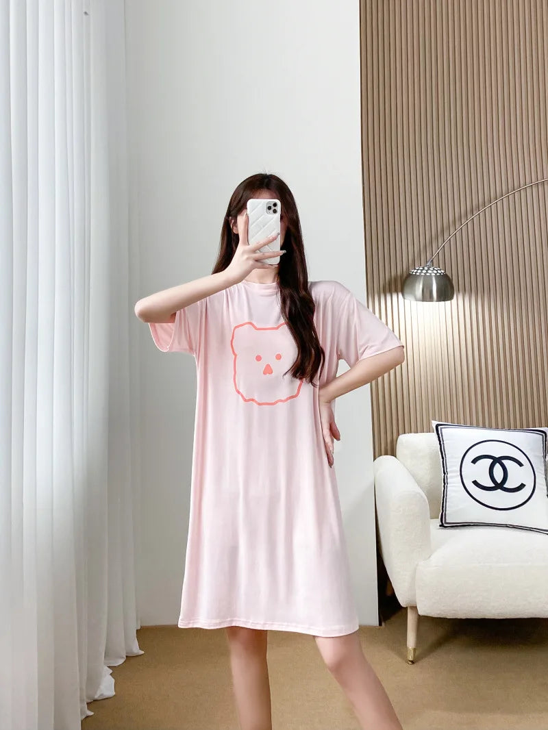 Nursing Dresses Pregnant Breastfeeding Dress For Women Summer Maternity Loose Casual Feeding Clothing