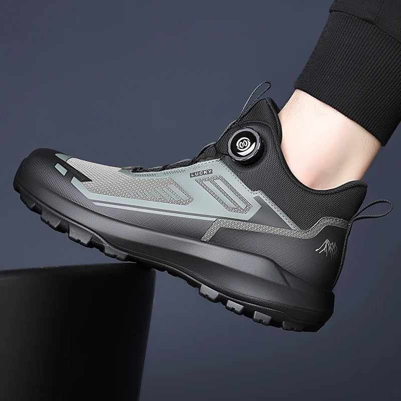 Leisure Walking Outdoor Sports Shoes, Anti Slip, Lightweight, Fashionable, Versatile Shoes, Round Toe Outdoor Shoes, Solid Color