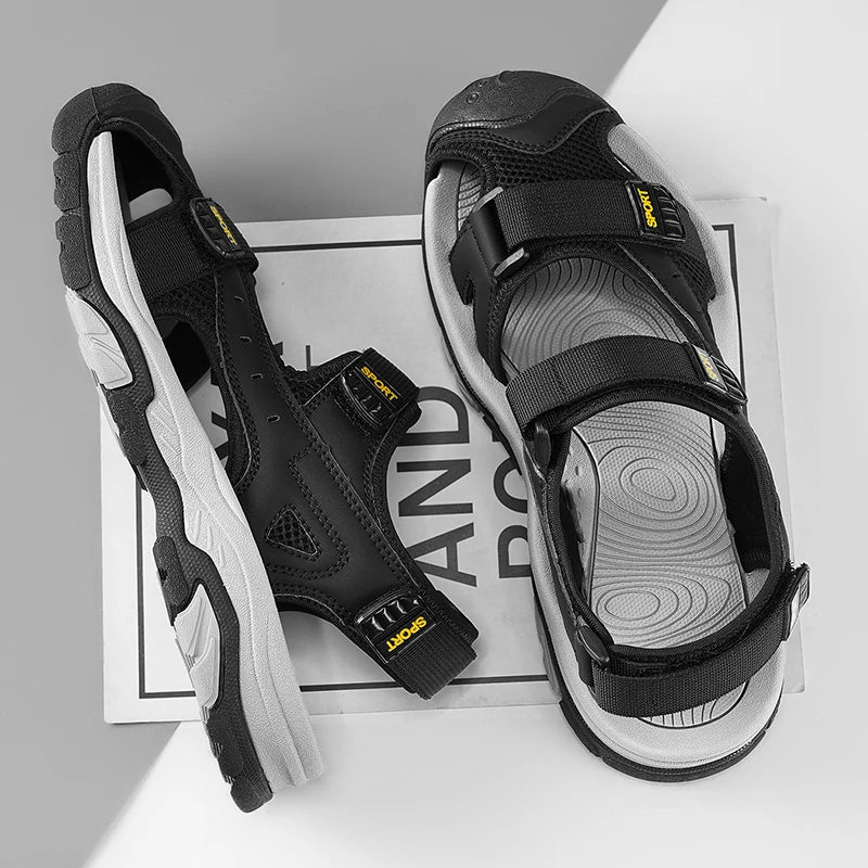 Baotou beach shoes, sandals, trendy shoes, sports outdoor slippers, versatile, non-slip and wear-resistant