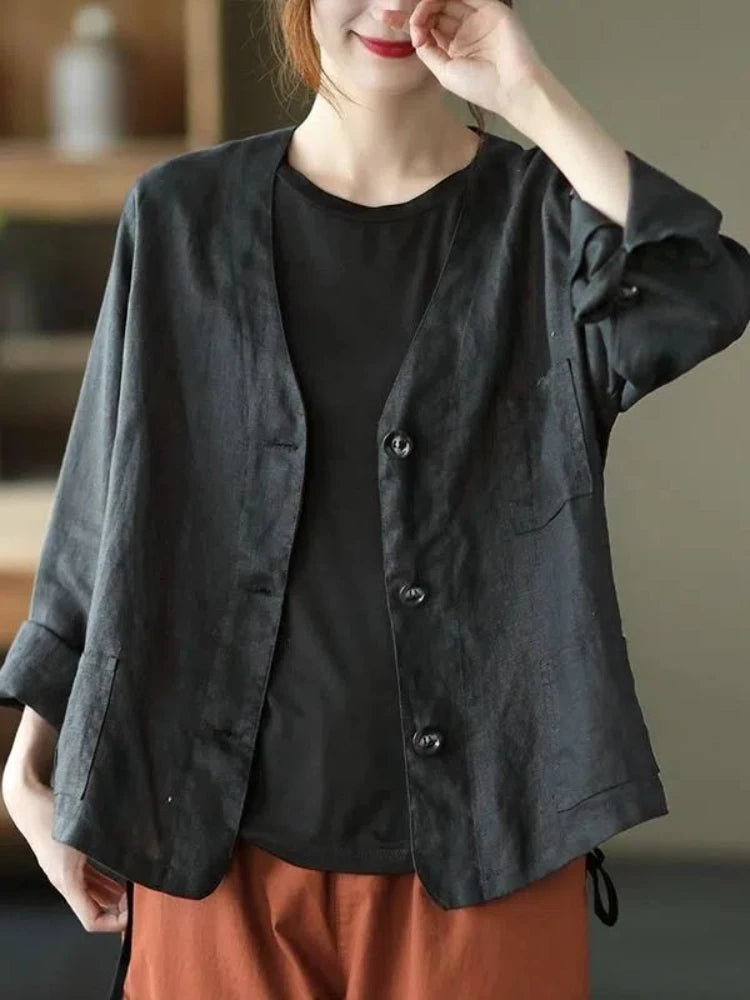 Jackets Women Retro Loose Design All-match Korean Style Leisure Minimalist Pure Female Popular Classic Basic Autumn Streetwear