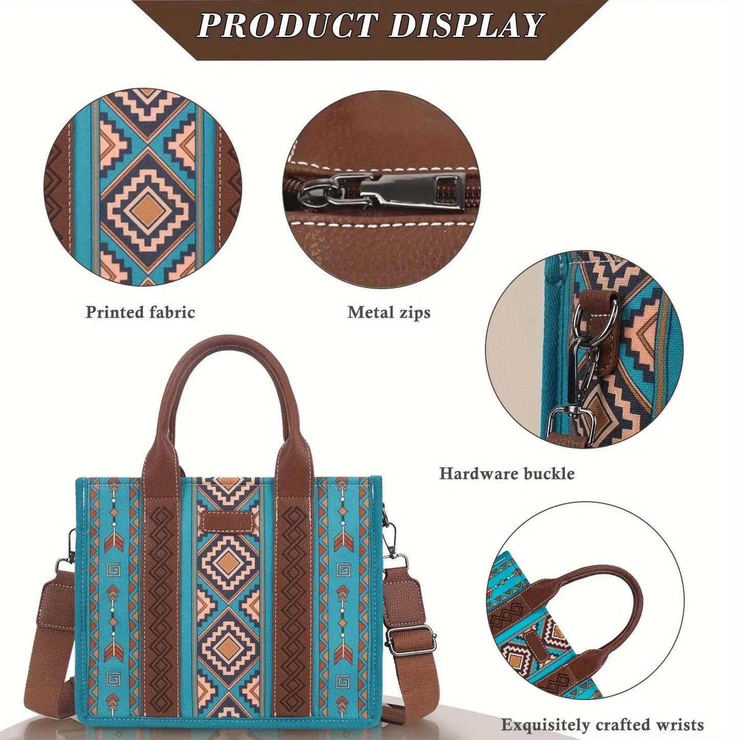 4pcs Lightweight Retro Work Satchel Tote Boho Chic Green Handbags for Women Everyday Use Purse
