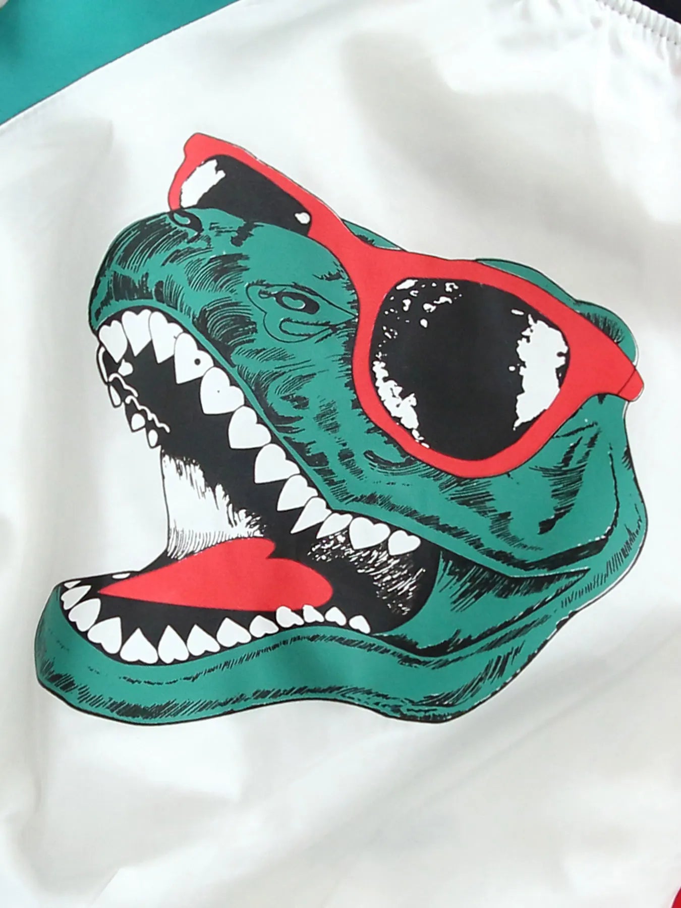 Spring - Autumn Outerwear: Fashionable Color - Blocked Dinosaur - Themed Windbreakers for Boys 3 - 10 Y