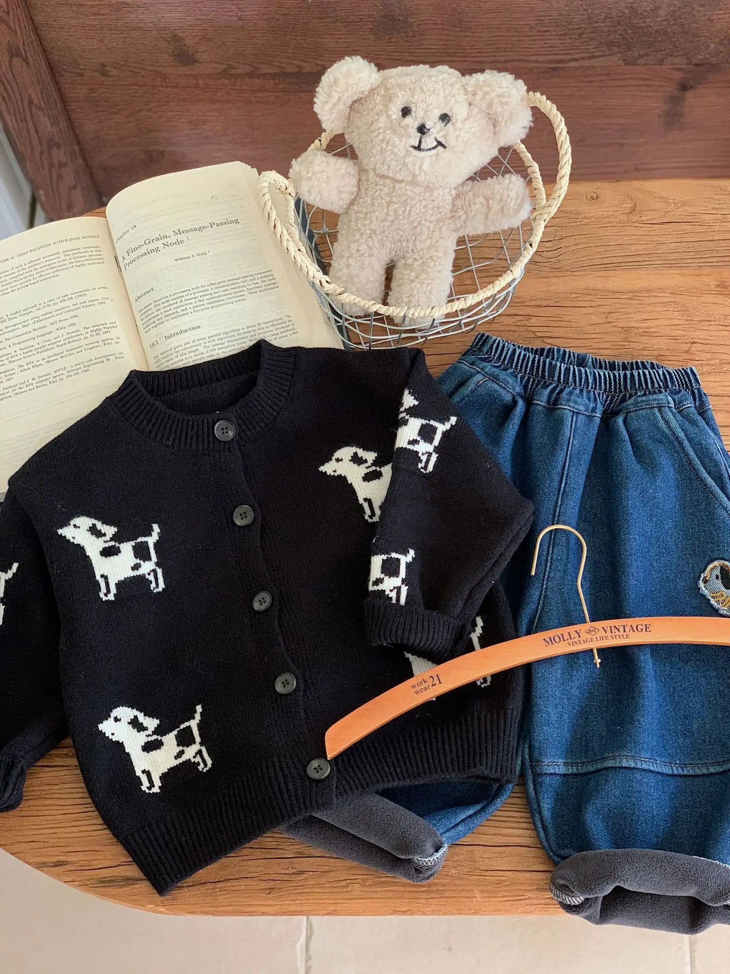 Sweaters Cardigan Coat AutumnStriped Knitted Sweater Long Sleeves  Girls Sweater Kids Clothes Girls