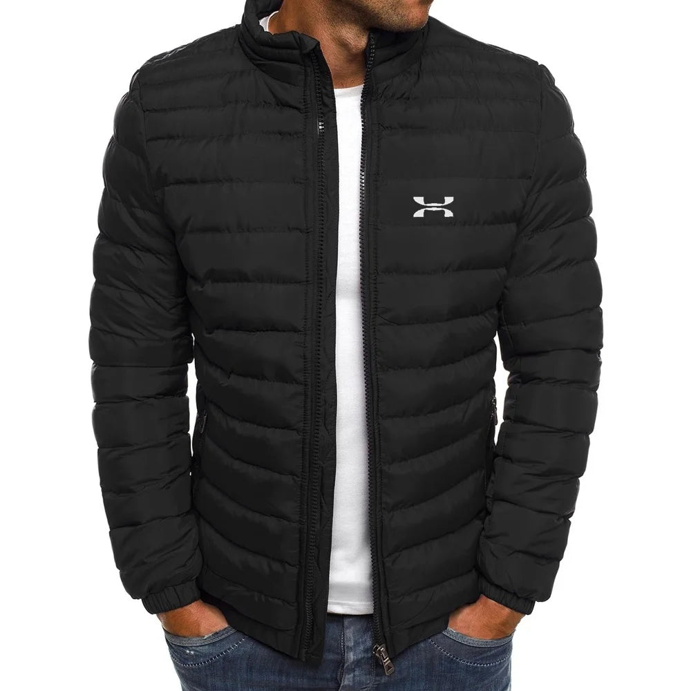 2025 Winter Jacket Men's Stand Collar Warm Parka Coat Street Fashion Casual Brand Outer Men's Winter Down Jacket