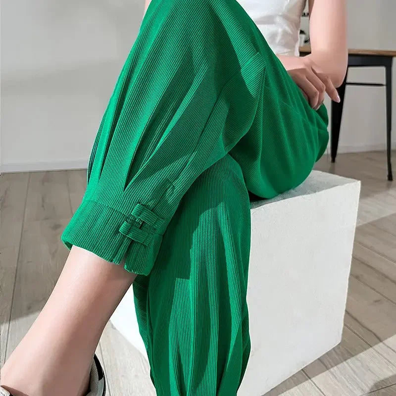 Female Trousers New In Pencil Women's Harem Pants Xxl Trends 2025 Outfits High Quality One Size Chic and Elegant Original G 90s
