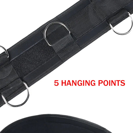 Training Belt with Elastic Rope Five Hooks for Track Field Training Running Equipment Track Training .Running Training Belt