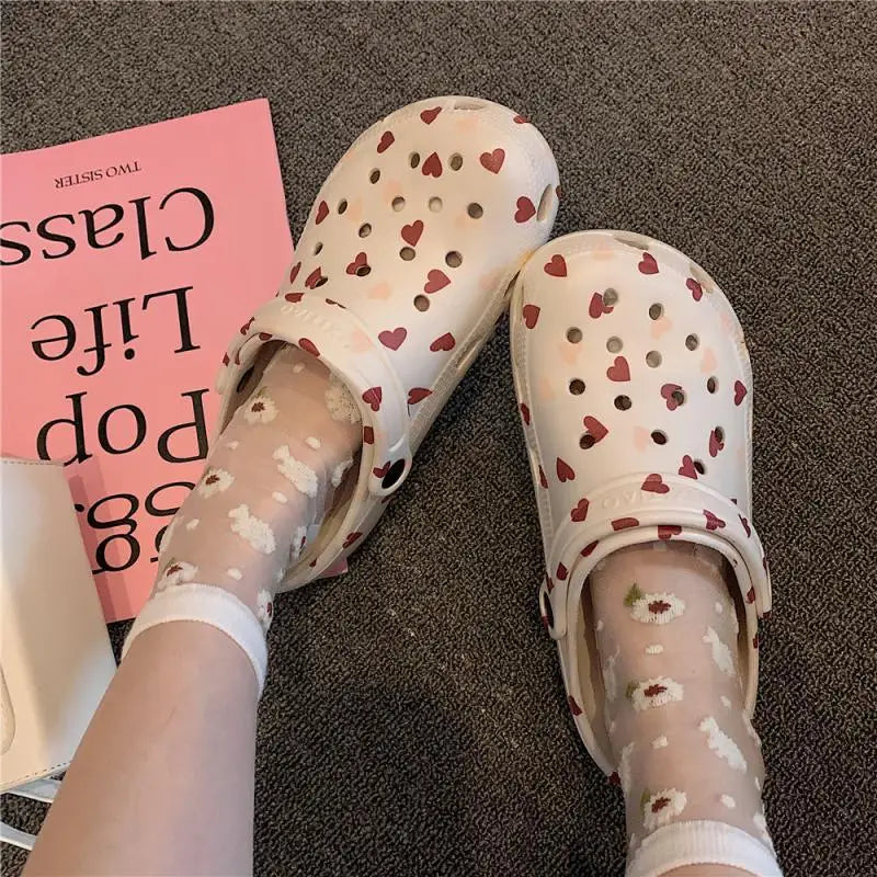 Slippers Casual Summer Women's Shoes Cover Toe Platform Shale Female Beach Slides Luxury Flat Sabot Fashion House Slippers Platf