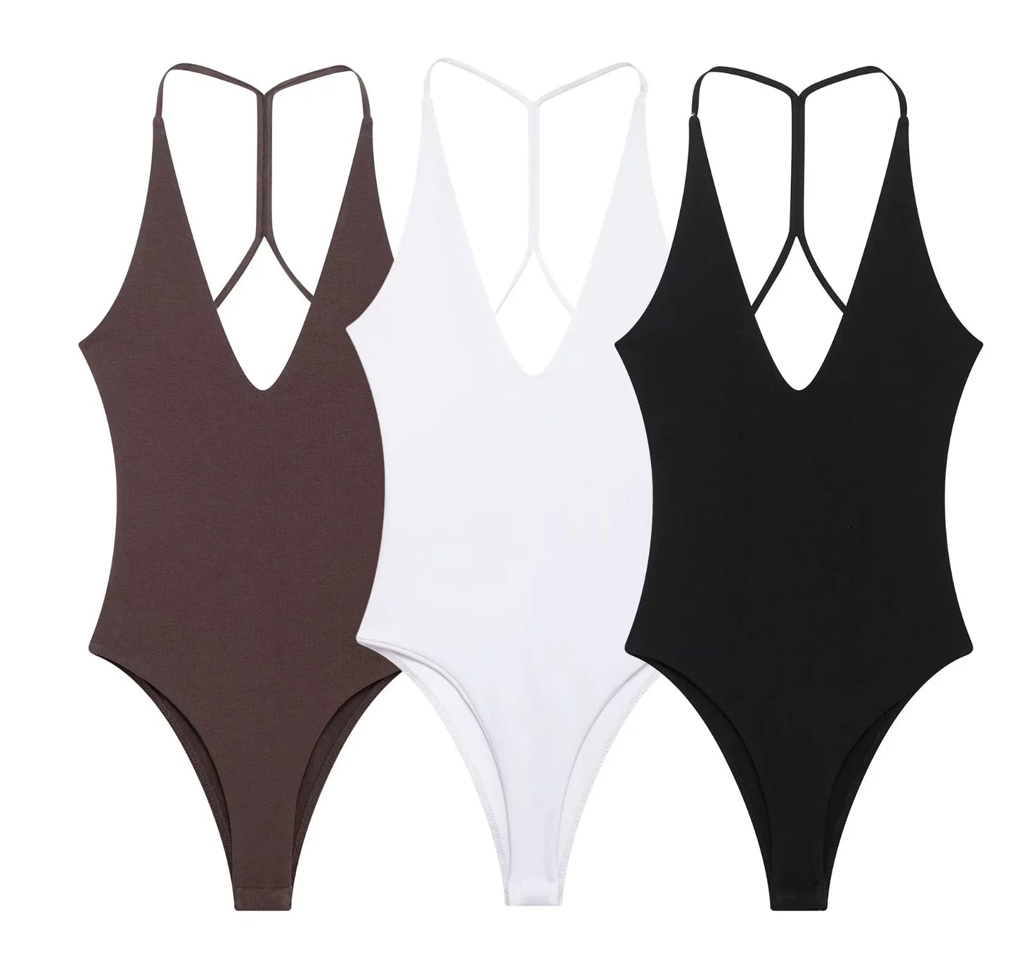 Women Sling Bodysuit Sexy Sleeveless Body Top Female Fitting Bodysuit 2025 Summer Fashion Streetwear Woman Jumpsuit Tops