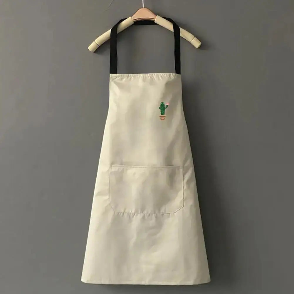 Kitchen Cooking Apron Unisex Household Solid Color Chef Waiter Barbecue Hairdresser Adult Pocket Apron Kitchen Supplies Tool