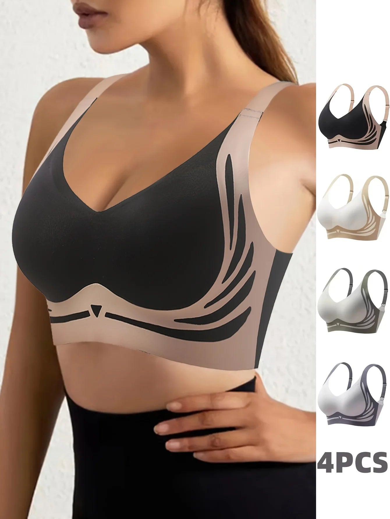 High-intensity sports bra for women - shock absorption, anti-sagging lining design, breathable elastic sport top.