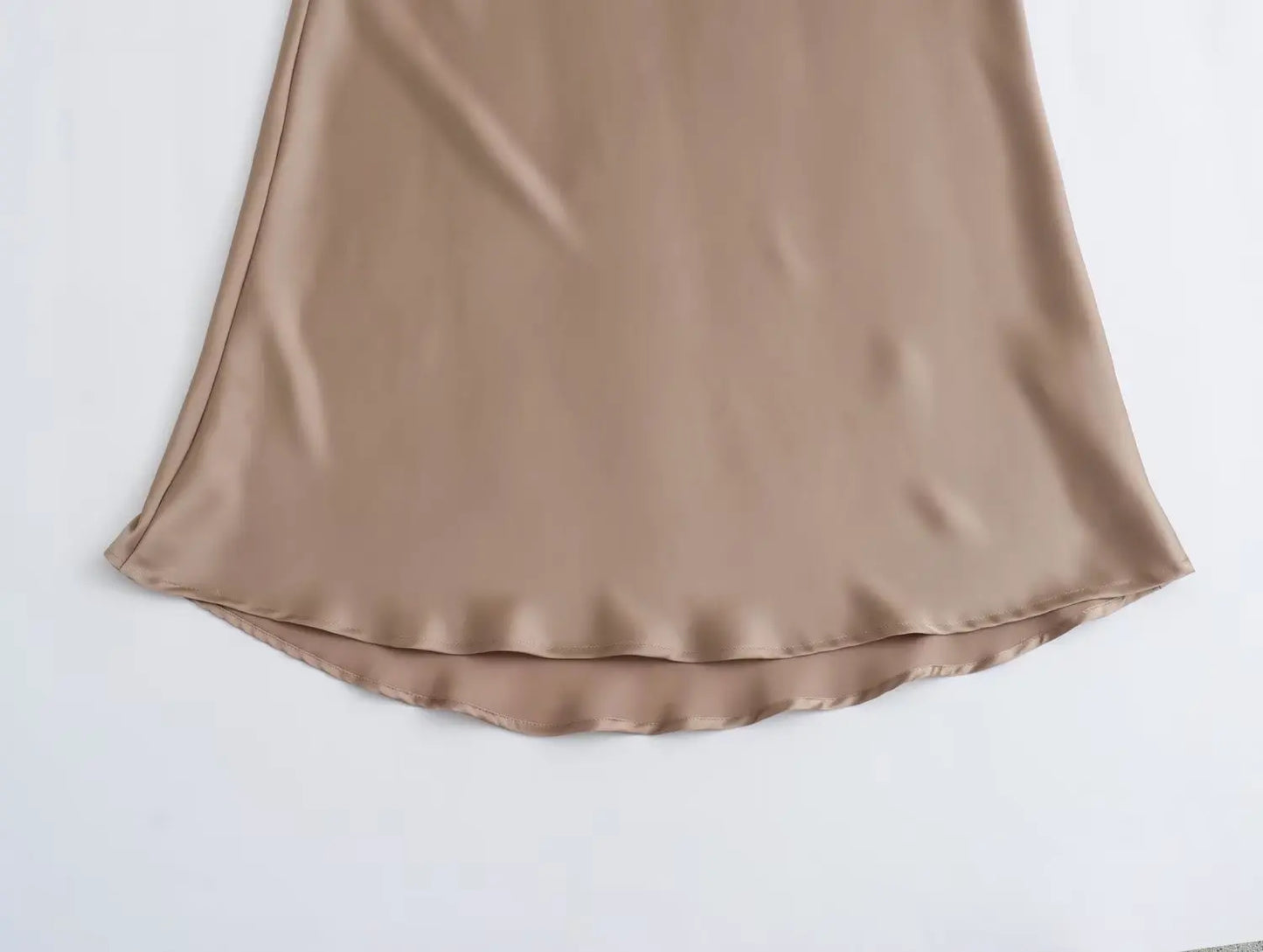 HH Skirts For Women 2024 Summer Solid Satin Sheath Long Skirt Female Show Curve Beach Outfits For Woman Mermaid Skirts