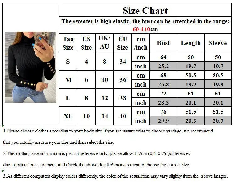 Elegant Sweaters Woman Sueter Negro Sueter Feminino Women's Autumn High Neck Pullover Knitted Sweater New  Tops Mujeres Juvenil
