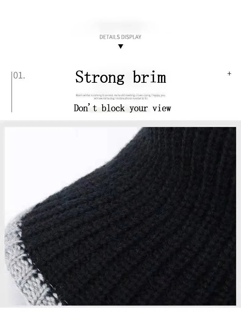 Hats for Women Autumn Winter Sports Empty Top Caps Female Knitted Warm Baseball Cap Fashion Running Golf Sun Hat