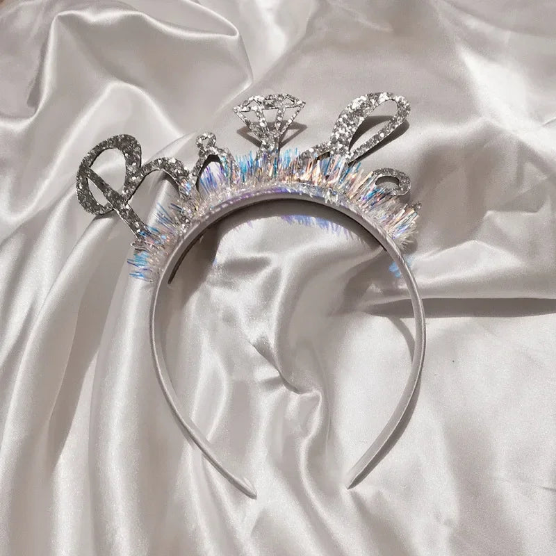 Bride To Be Headband Bach Bachelorette Hen Party Bridal Shower Wedding Engagement Rehearsal Dinner Decoration Party Supplies