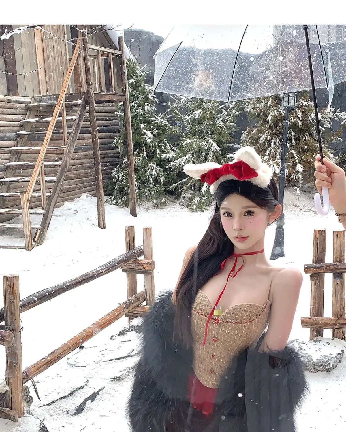 Elegant Women Two Piece Outfit Red Corset Crop Top Tulle Mini Skirt Slim Fit Sexy Summer Party Clubwear Chic Stylish Look 2025