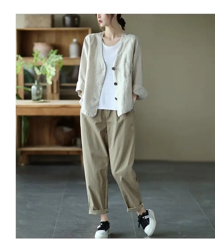 Jackets Women Retro Loose Design All-match Korean Style Leisure Minimalist Pure Female Popular Classic Basic Autumn Streetwear