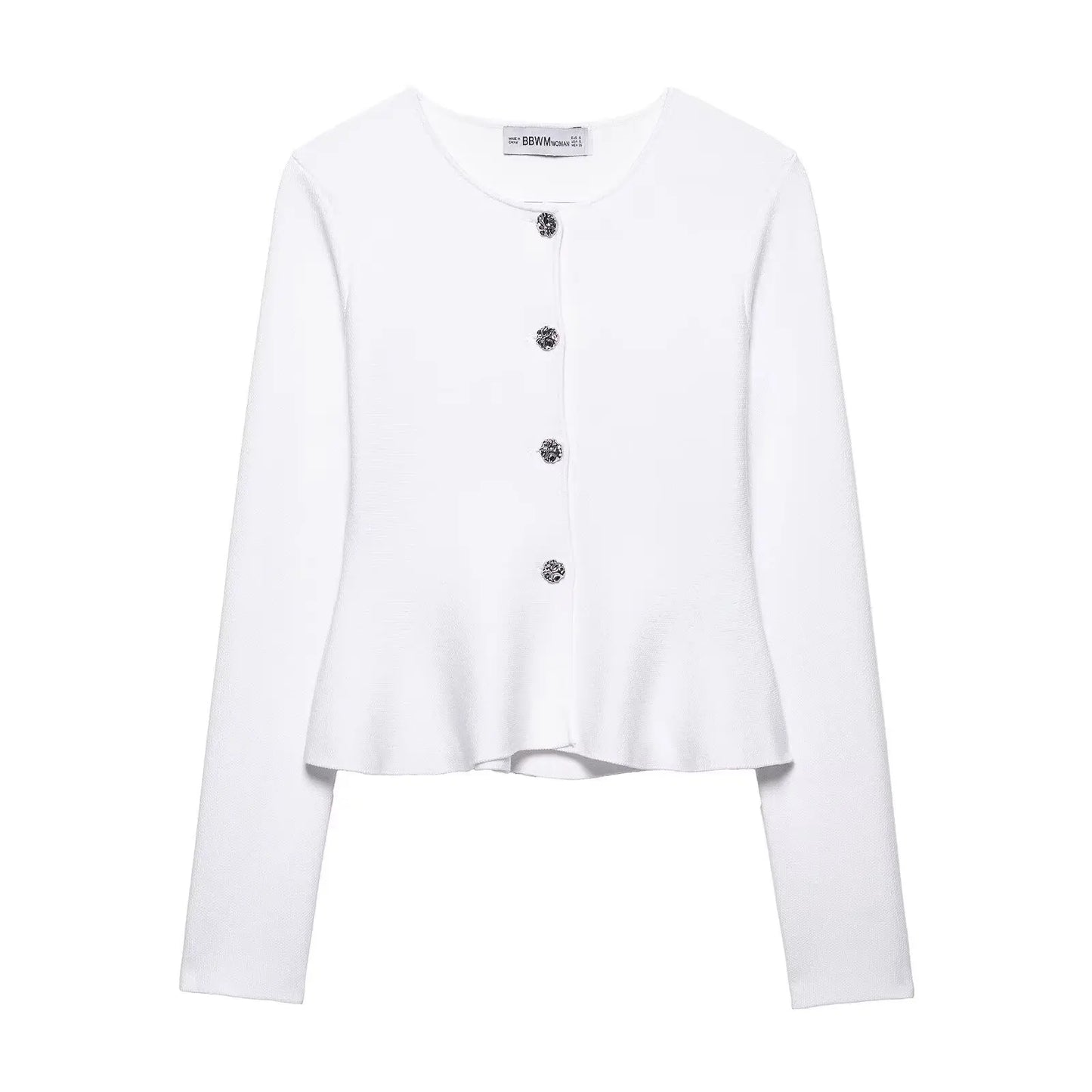 Women's Fashion Elegant Skirt Suit Round Neck Long Sleeve Knitted Sweater Top Elastic Waist Mini Skirt Female Spring Summer New