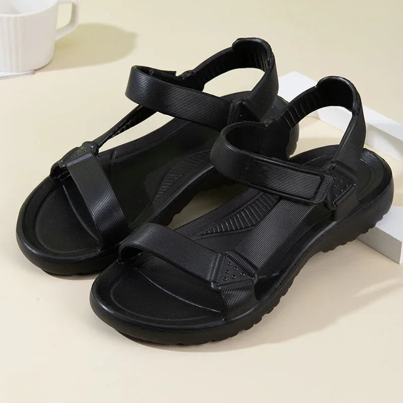 Sandals Woman Summer 2025 New Fashion Platform Sport Casual Flat Sandals Non-slip Outdoor Beach Sandalias Chaussure Femme