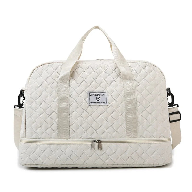 Large Capacity Gym Bag, Handbag - Fashionable and Practical Compartment Design, Suitable for Gym,Yoga and Shoulder Bag for Women